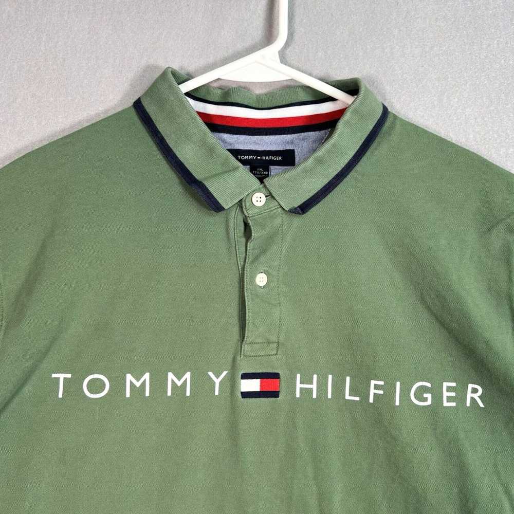 Tommy Hilfiger Green Slim Fit Mens Polo Shirt wit… - image 4