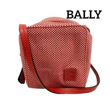 BALLY Shoulder Bag Canvas Women's Red Series