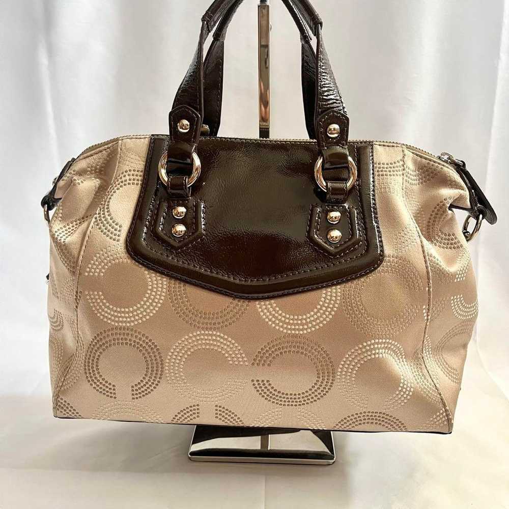 COACH bag tote bag 2way shoulder bag 20027 - image 2