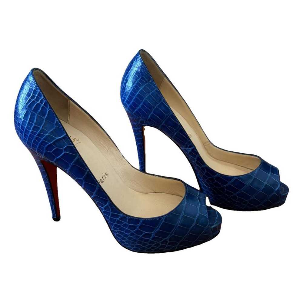 Christian Louboutin Very Privé alligator heels - image 1