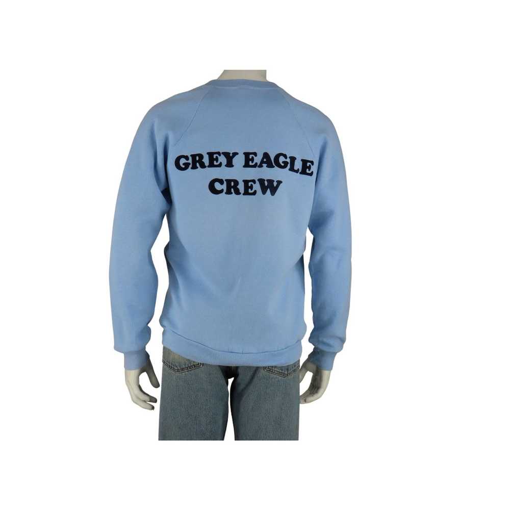 Jerzees 80s 90s Pearl Grey Eagle Crew Sweatshirt - image 2