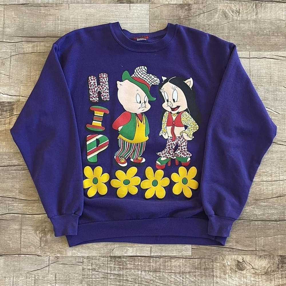 Vintage × Warner Bros Vintage 80’s Porky Pig & Pe… - image 1