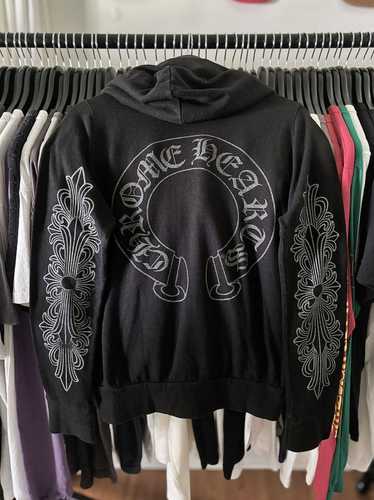 Chrome Hearts BLACK & GREY - HORSESHOE ZIP HOODIE