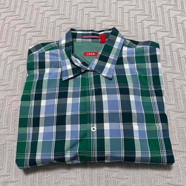 Izod Izod green plaid button downq - image 1