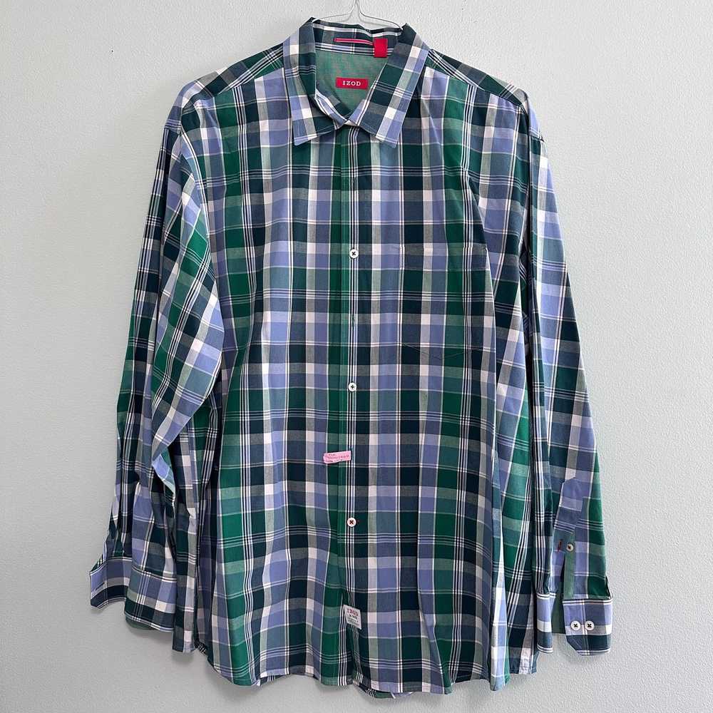 Izod Izod green plaid button downq - image 2