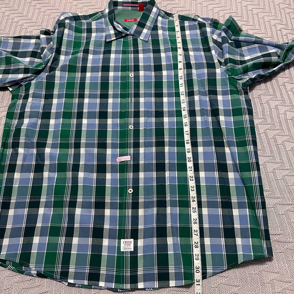 Izod Izod green plaid button downq - image 7