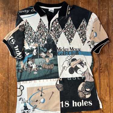 Disney Mens Vintage Disney Mickey Mouse golf shir… - image 1