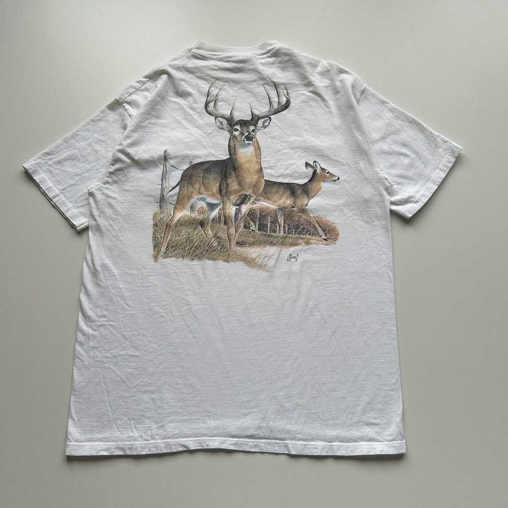 Animal Tee × Art × Vintage Vintage 90s Wildlife D… - image 1