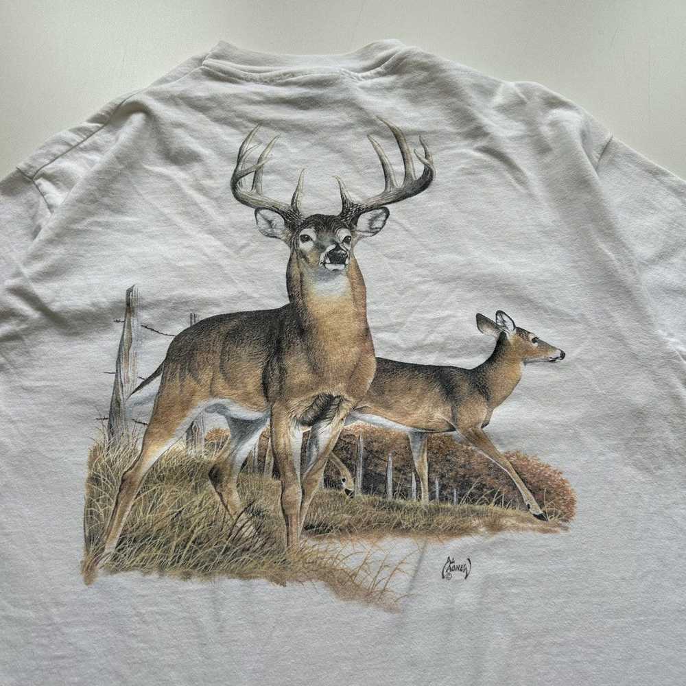 Animal Tee × Art × Vintage Vintage 90s Wildlife D… - image 2