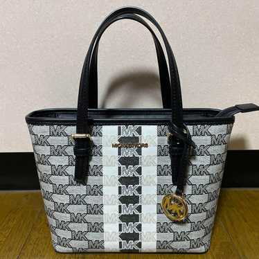 Michael Kors logo print shoulder bag