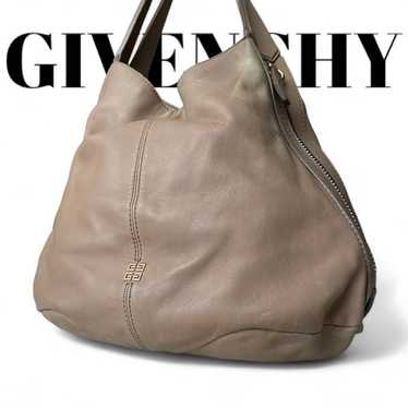 GIVENCHY Shoulder Bag Beige Leather