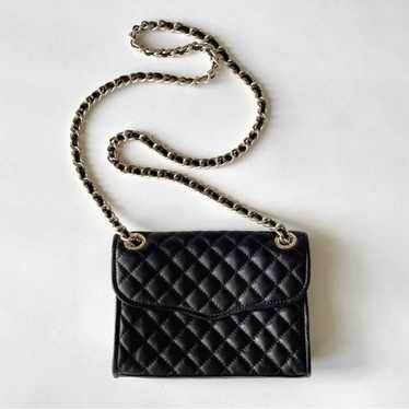 Rebecca Minkoff Black & GOLD Mini Quilted Affair