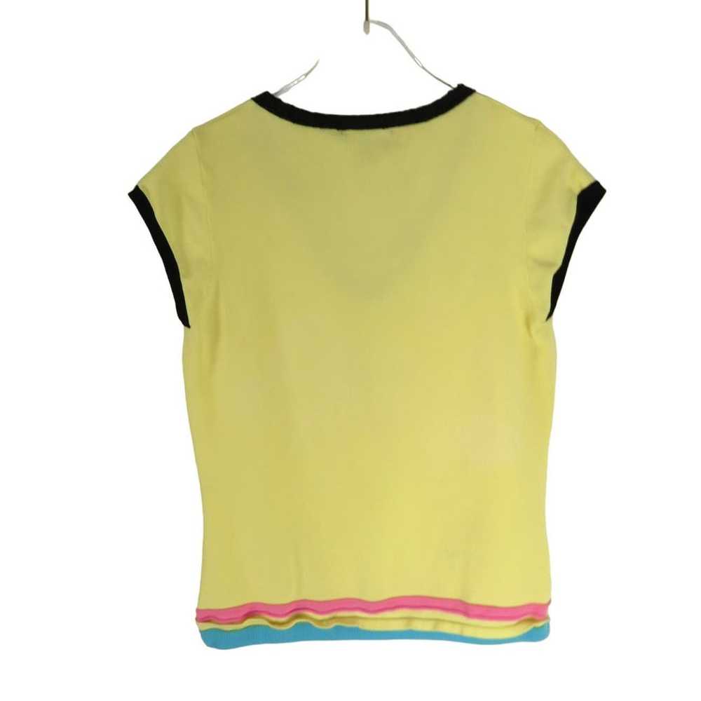 Vintage Y2k Dolce Cabo Pastel Yellow Tank with Pe… - image 5