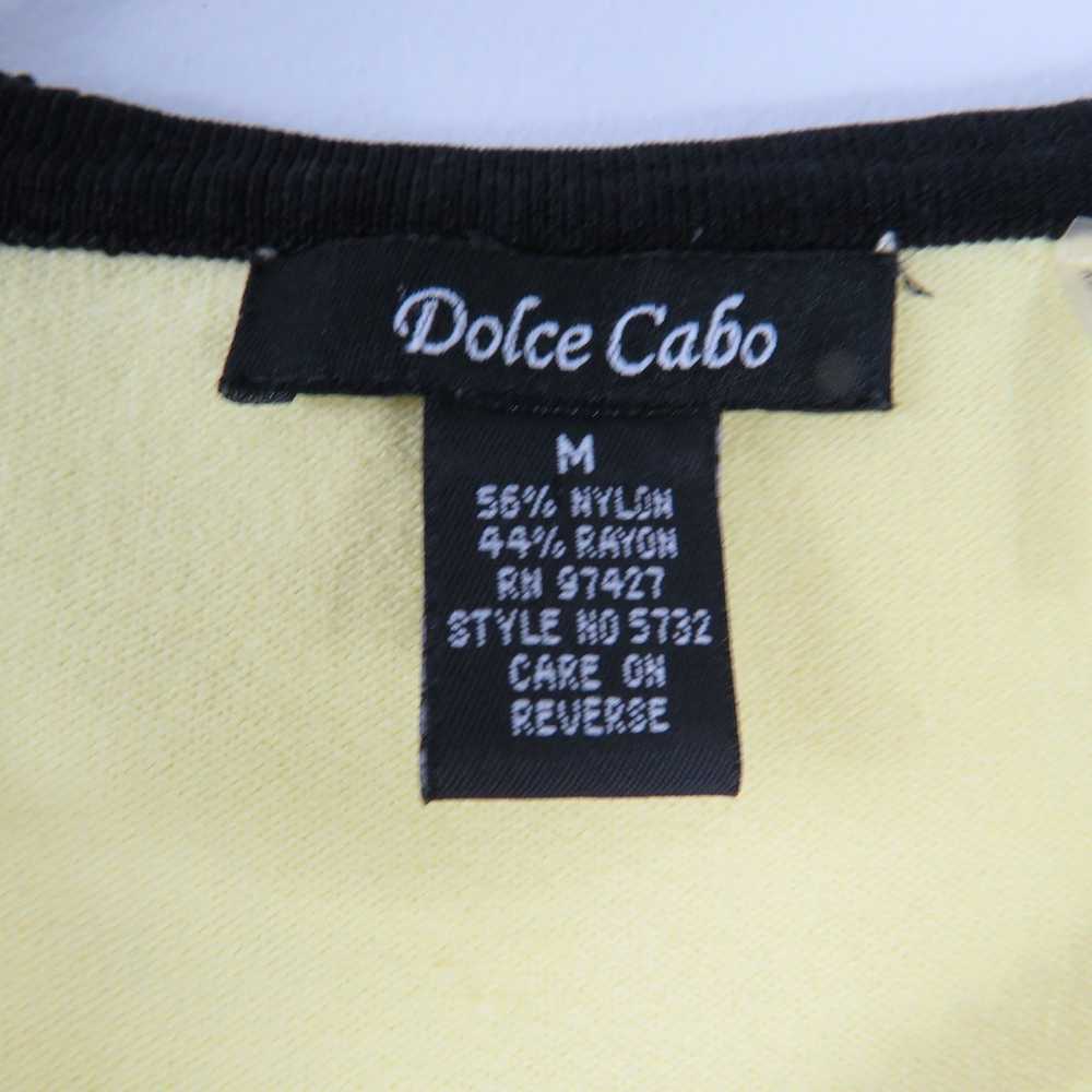 Vintage Y2k Dolce Cabo Pastel Yellow Tank with Pe… - image 8