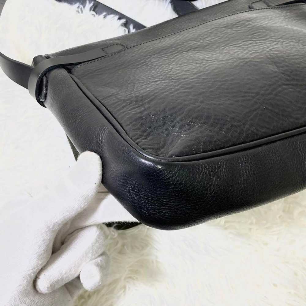 civa Shoulder Bag Flap Messenger Grain Black - image 10