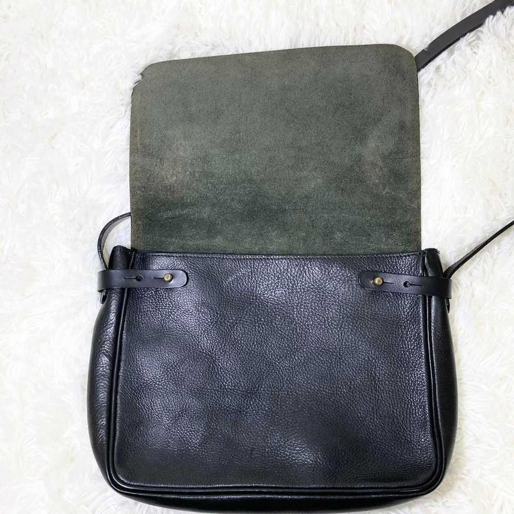 civa Shoulder Bag Flap Messenger Grain Black - image 12