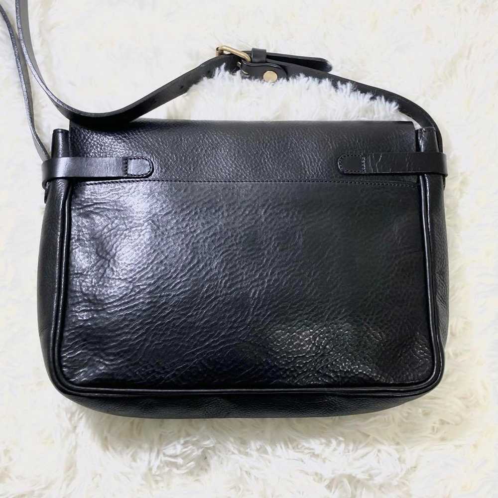 civa Shoulder Bag Flap Messenger Grain Black - image 3