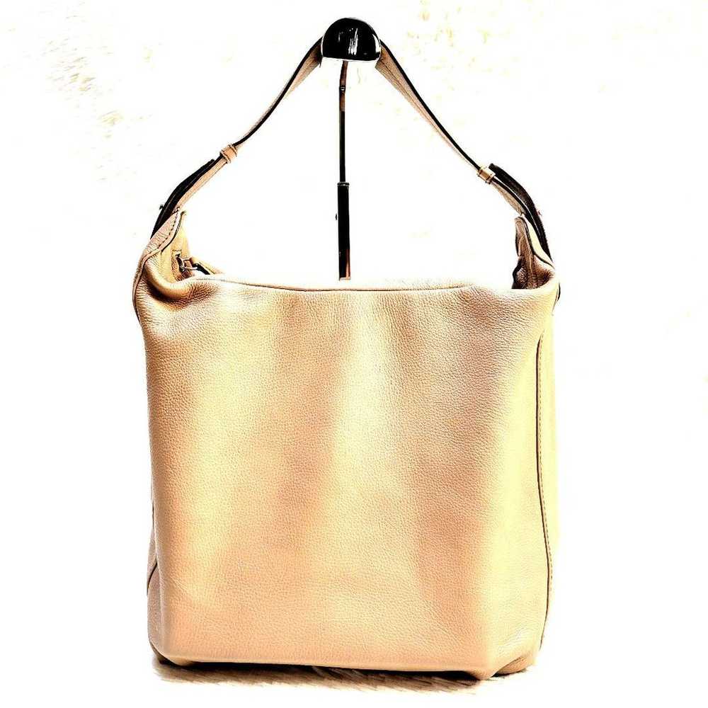 furla shoulder bag handbag leather beige large ca… - image 2