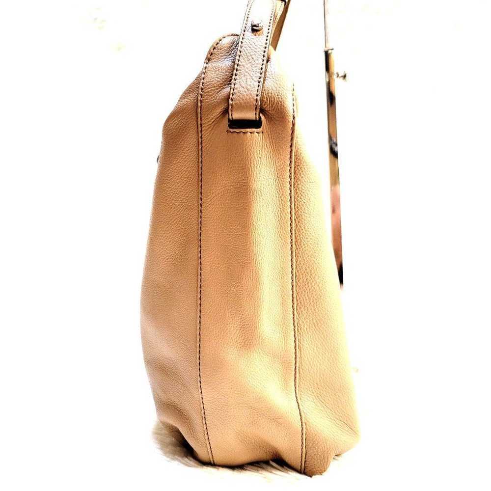 furla shoulder bag handbag leather beige large ca… - image 8