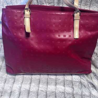 Arcadia Red leather shoulder bag/tote