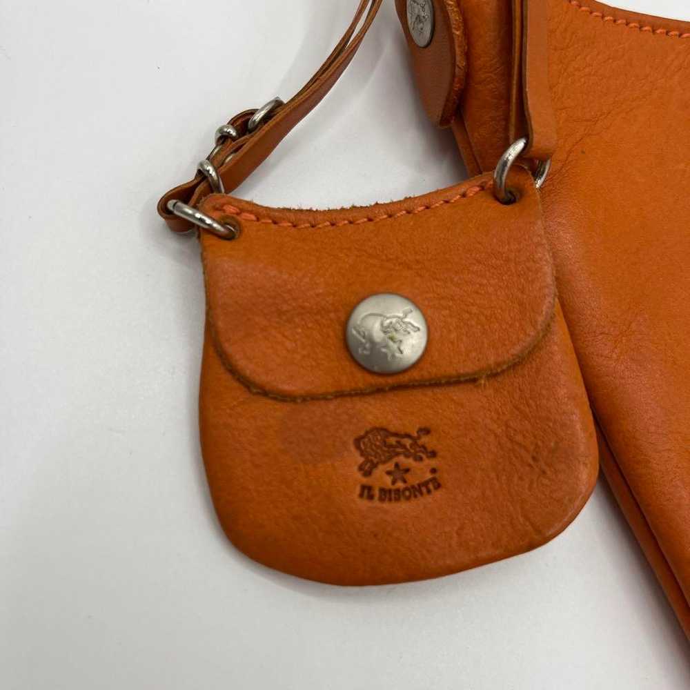 Il Bisonte Shoulder Bag Mini Pouch Leather Logo E… - image 11