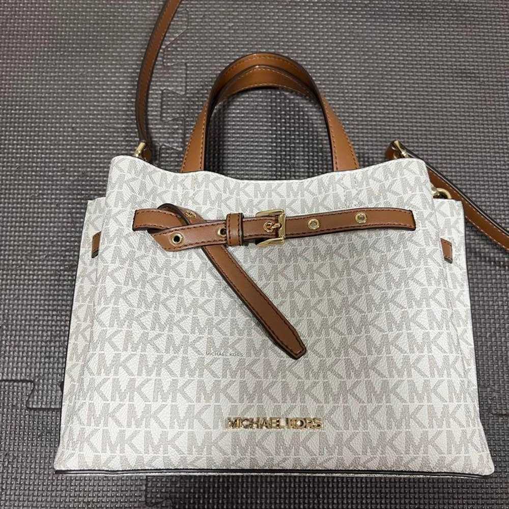 MICHAEL KORS white MK logo shoulder bag. - image 1