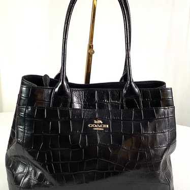 Coach-#F41119-Casey Tate-crocodile, embossed, lea… - image 1