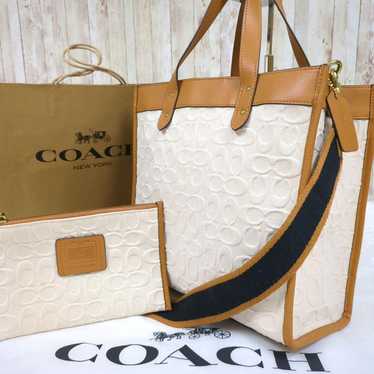 【Excellent Condition】Coach Signature Field Tote 2… - image 1