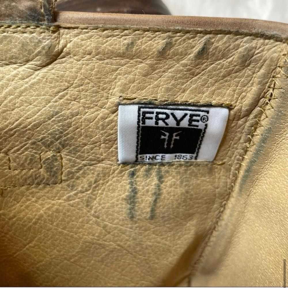 Frye FRYE Stylish Vintage Tan Leather Riding Boot… - image 7