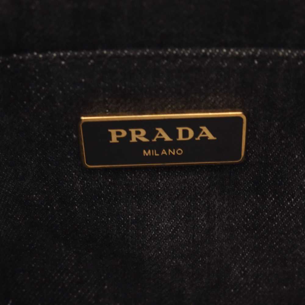 Prada Prada Canapa Kanapa Handbag Tote Bag Denim … - image 4