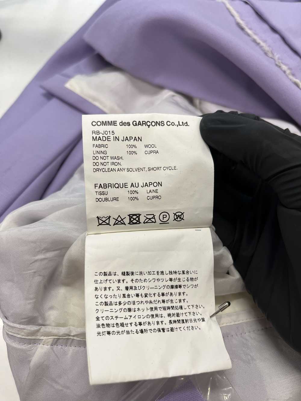 Comme des Garcons Raw Edge Lilac Jacket - image 6