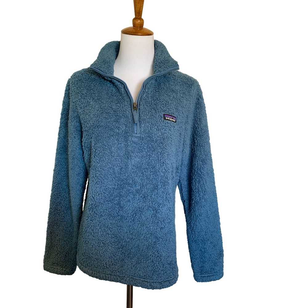 Patagonia Patagonia blue fleece teddy 1/4 zip - image 1