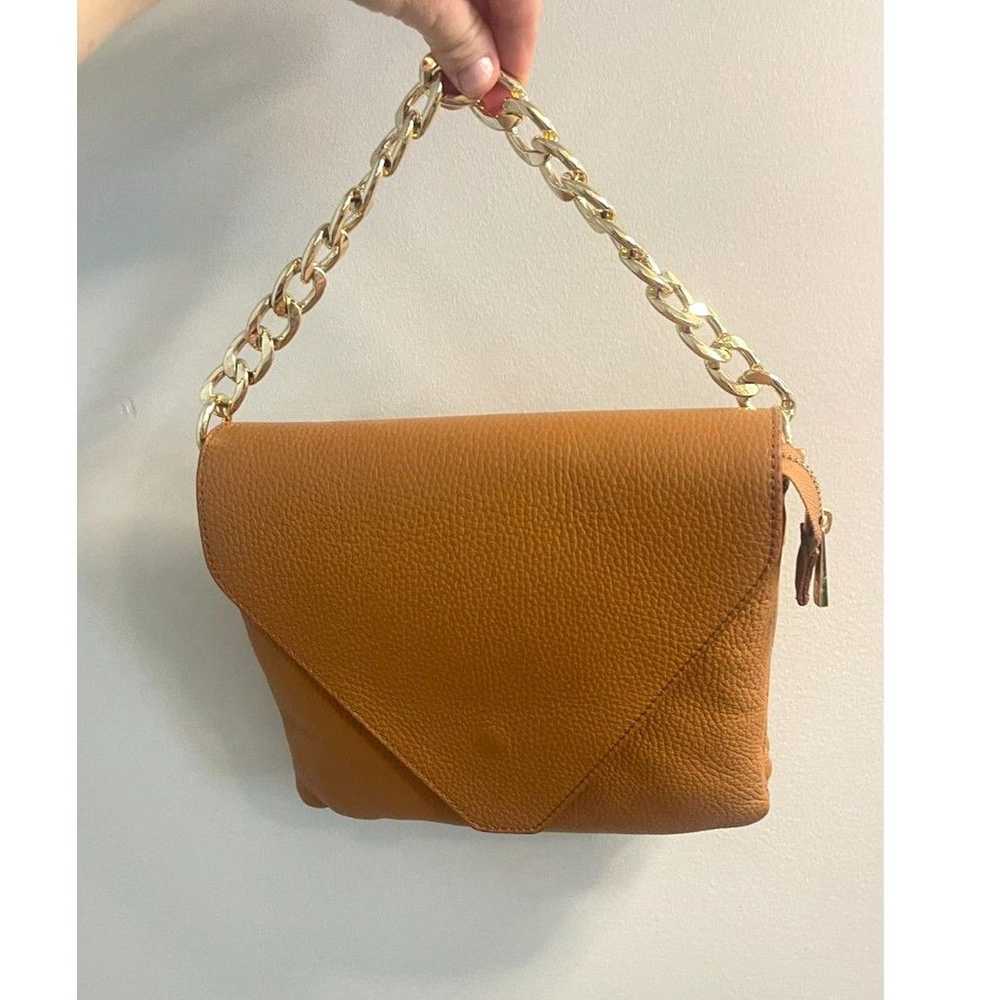 Mount Leather Envelope Bag Crossbody Camel Gold - image 3