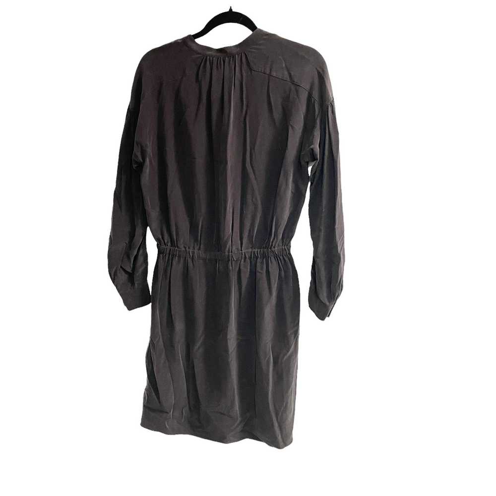 Vince Vince Shirred Sleeve Silk Dress - image 3