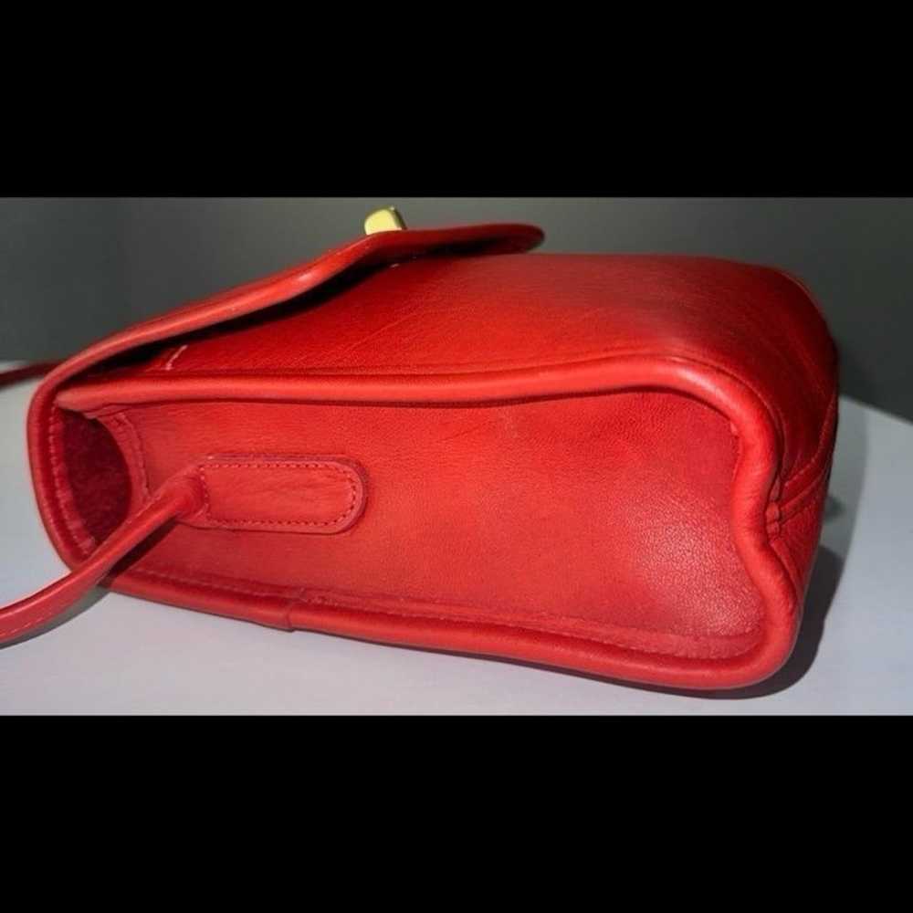 Coach Red Scooter bag 9893 Excellent Authentic fr… - image 3