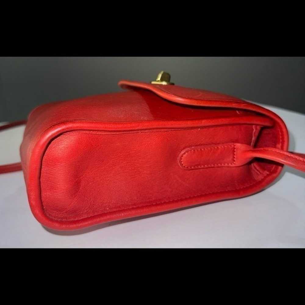 Coach Red Scooter bag 9893 Excellent Authentic fr… - image 4