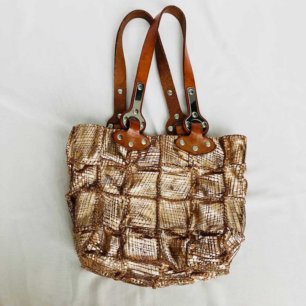 【Excellent Condition JAMIN PUECH Tote Bag Patchwo… - image 2