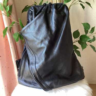 Leather Backpack Black Jiu - image 1