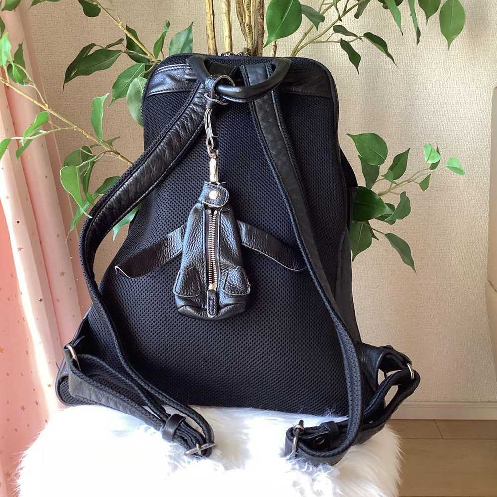 Leather Backpack Black Jiu - image 2