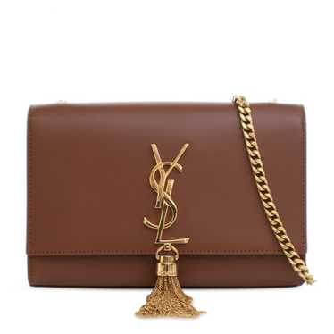 Brown Saint Laurent Small Monogram Kate Tassel Cro