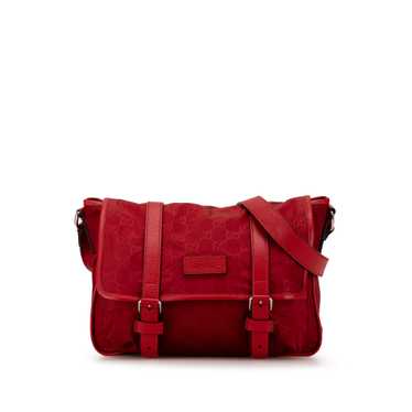 Red Gucci GG Nylon Crossbody