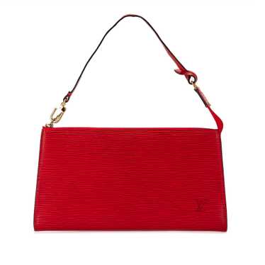 Red Louis Vuitton Epi Pochette Accessoires Shoulde