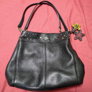 COACH Edie Stardust Tote Bag Shoulder Bag