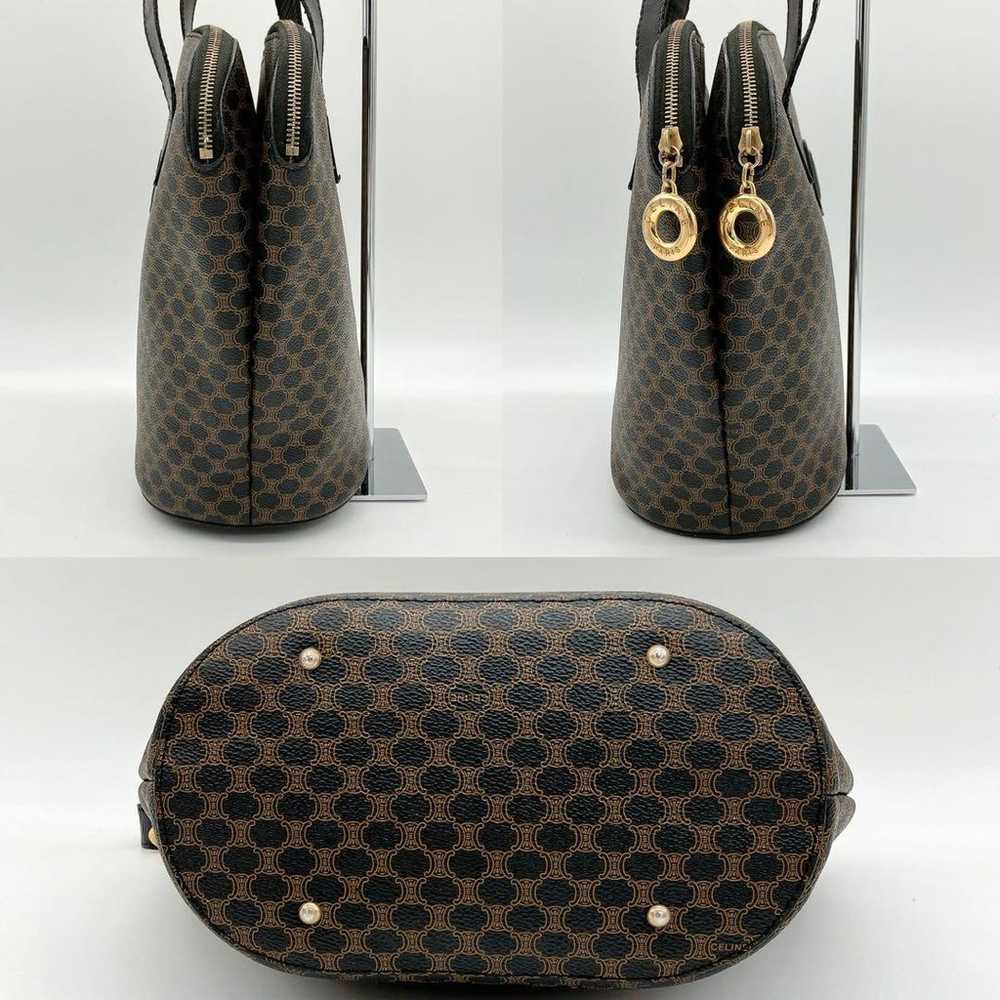 【CELINE】Tote Bag Macadam Pattern Gold Hardware PV… - image 5