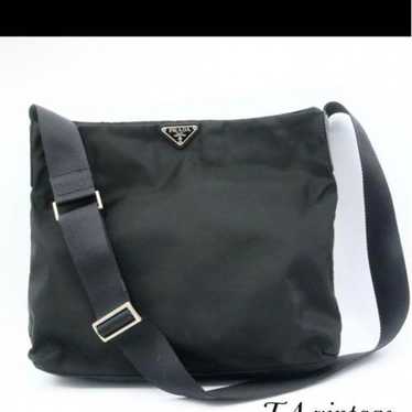 Excellent condition Prada Nylon Shoulder Bag Black