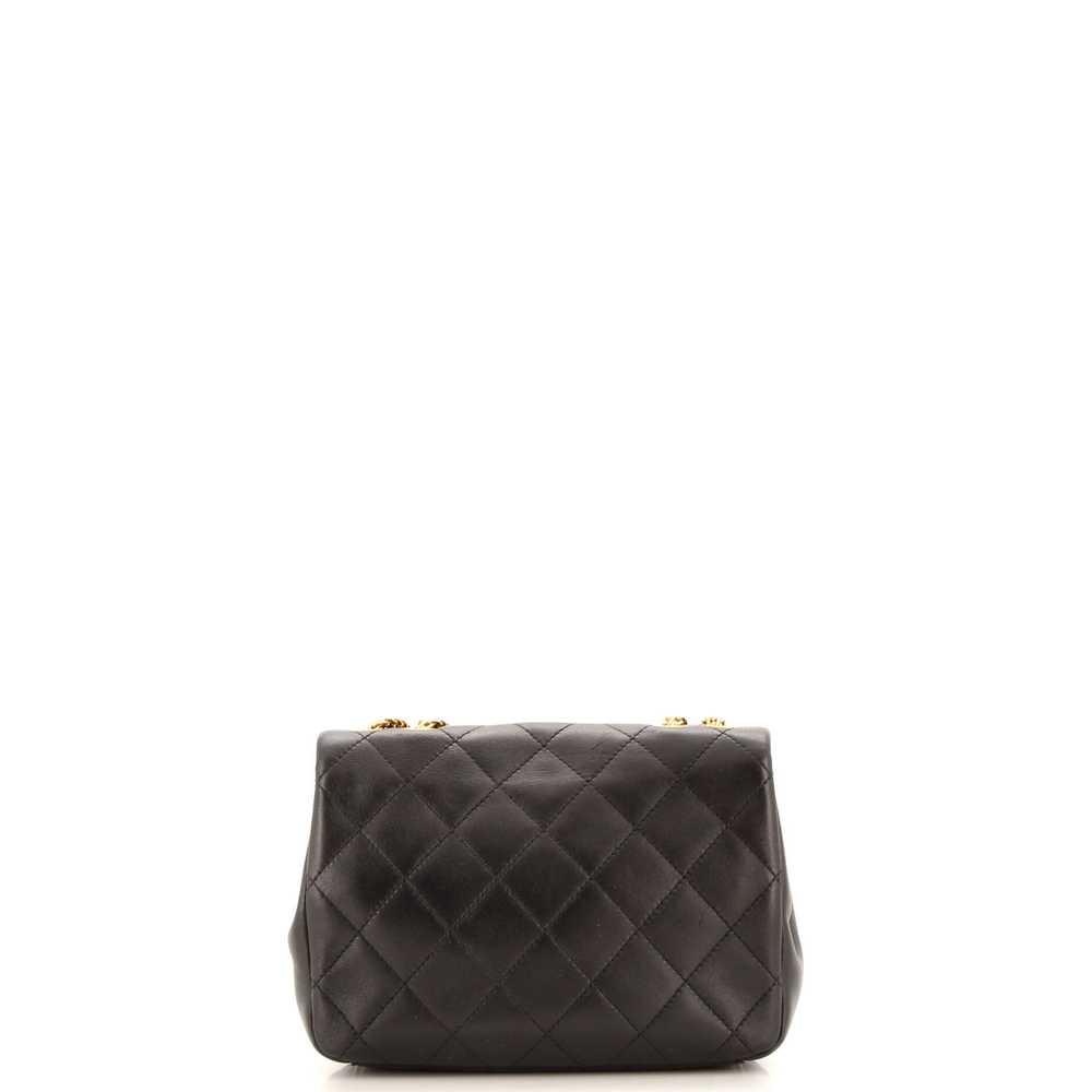 CHANEL On And On Full Flap Bag Quilted Lambskin S… - image 3