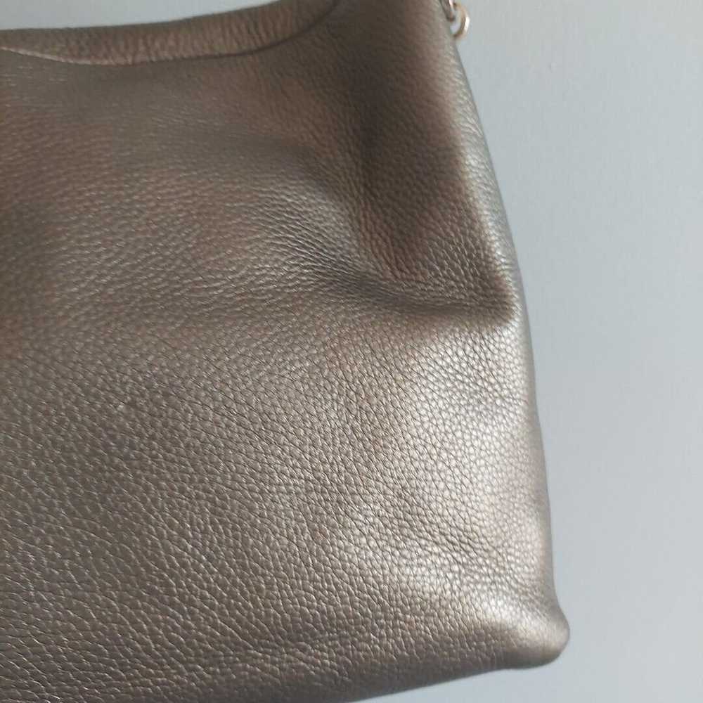 coach madison leather jeweled shoulder flap bag b… - image 3