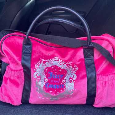 PINK velour Juicy Couture Weekender bag Y2K