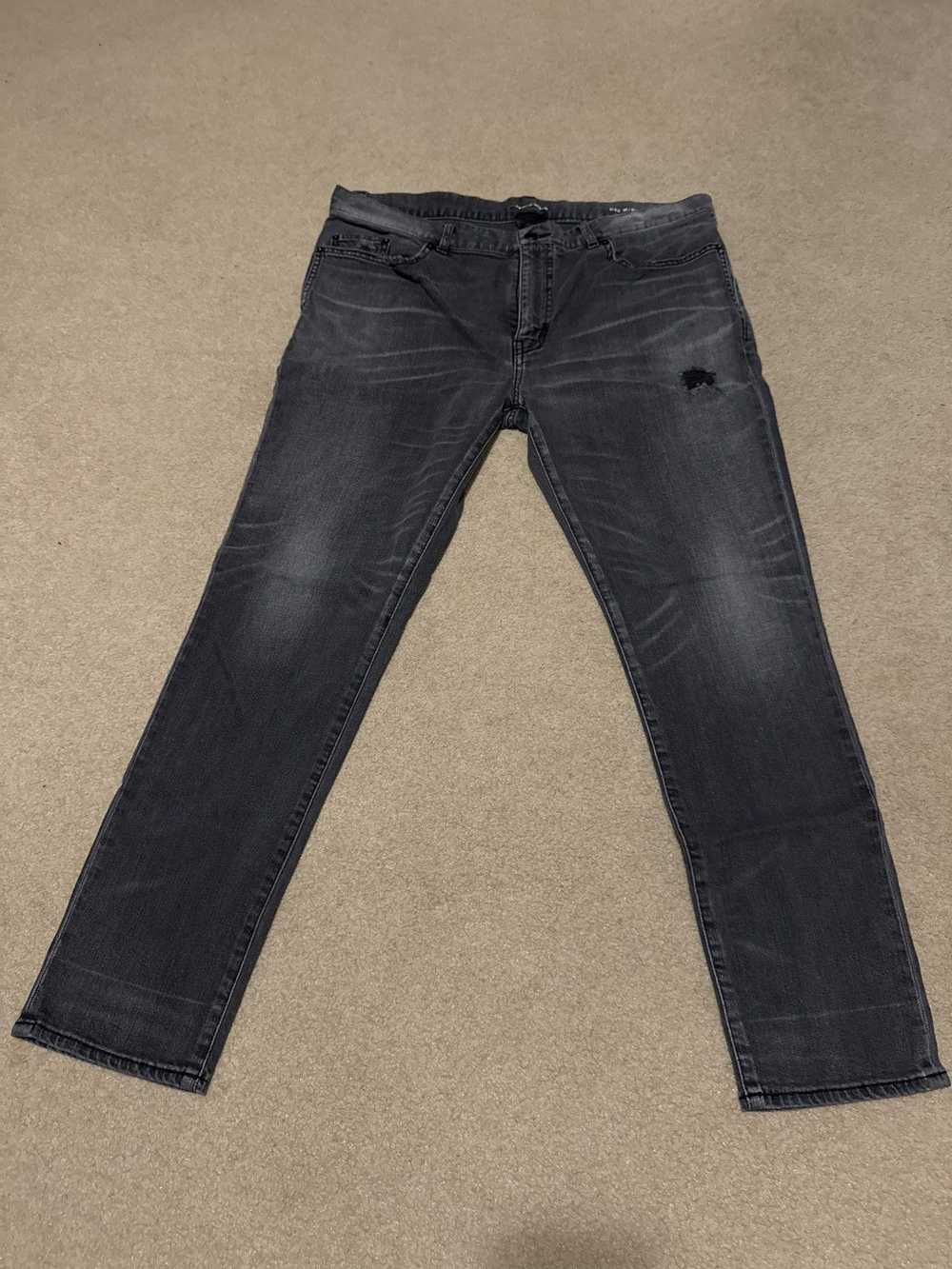 Saint Laurent Paris Saint Laurent Black D04Z Jeans - image 1