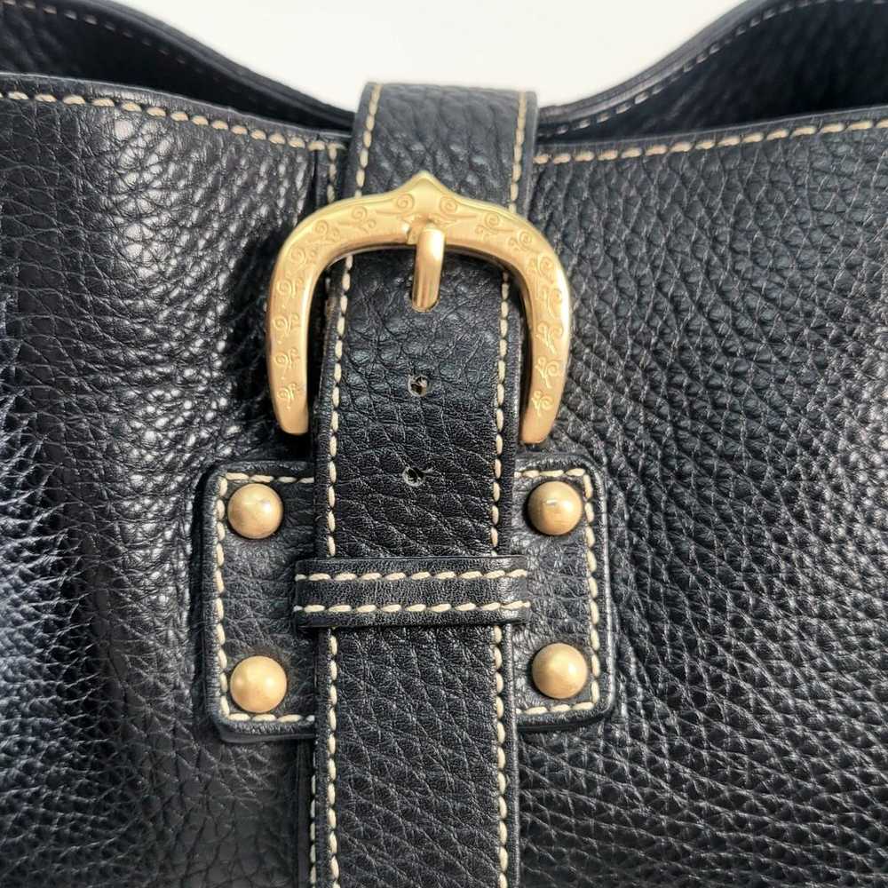 Vintage 90s DOONEY & BOURKE Black Pebbled Leather… - image 3